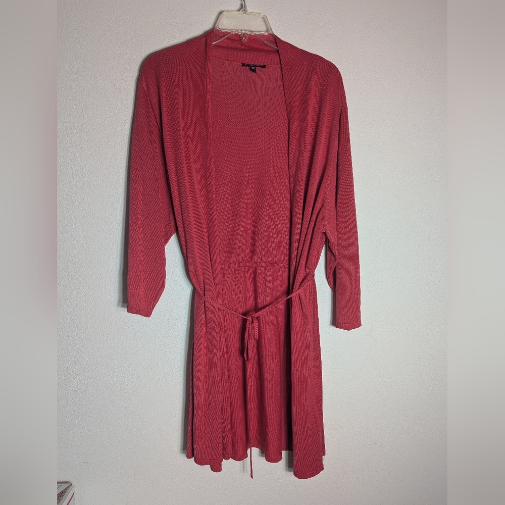 Eileen Fisher Womens Long Cardigan Sweater Silk Viscose Quiet Luxury Plus Sz 1X